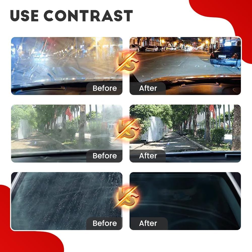 🔥 New upgrade Glass cleaning board-Automotive Oil Film Cleaning Brush