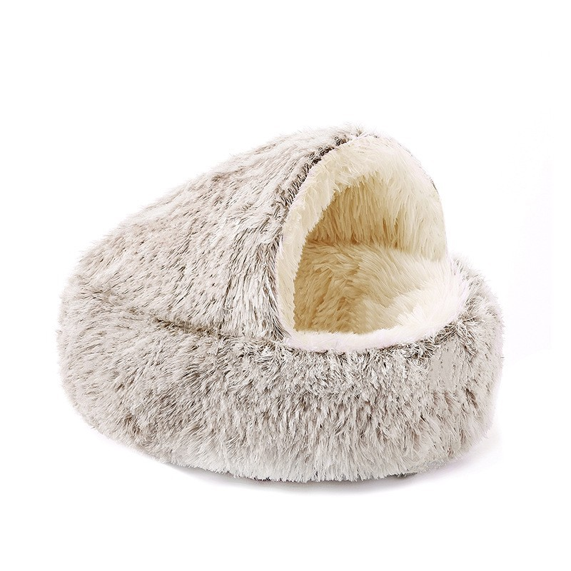 Pet Bed - Warm In Autumn And Winter - Soft Plush Cat And Dog Bed - Soothing Pet Bed - Suitable for Small, Medium And Large Cat