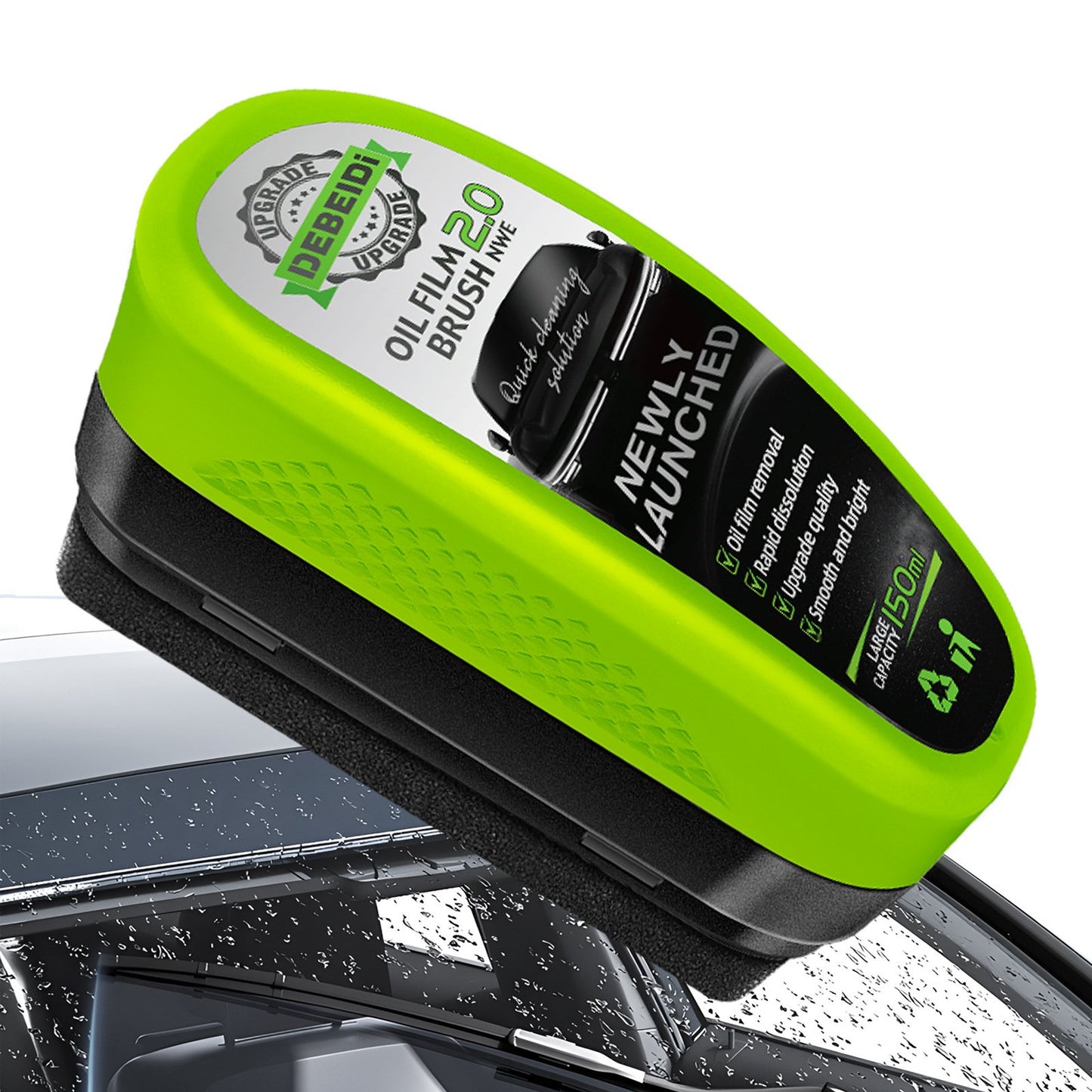 🔥 New upgrade Glass cleaning board-Automotive Oil Film Cleaning Brush