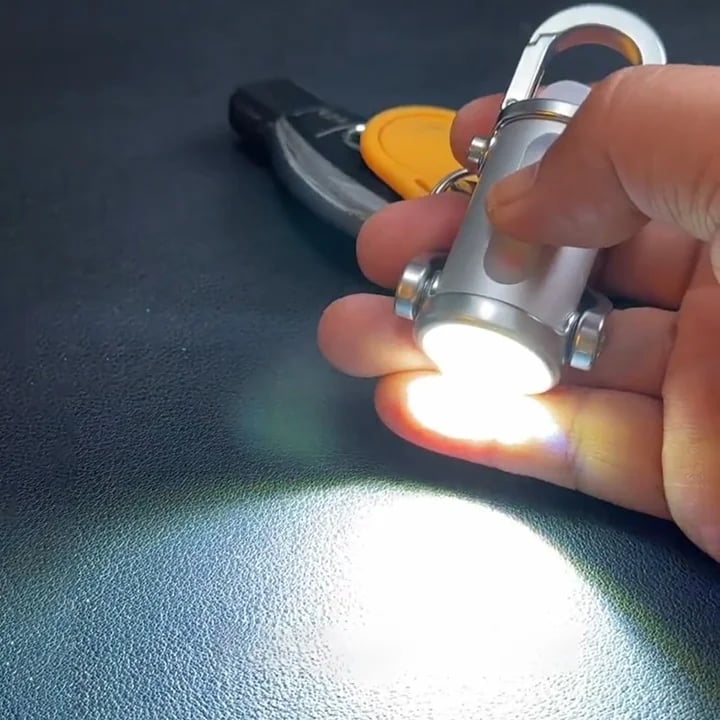 ❄️Winter Discount Frenzy Promotion-49% OFF-🔦Mini Keychain LED Flashlight - Fast Charging Bi-Directional Output Work Light with Emergency SOS