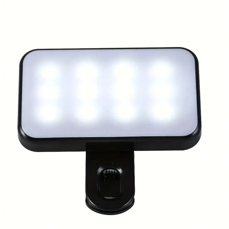 Portable Mini Clip-on Computer Fill Light - Compact LED Light for Mobile Phone Photography - Adjustable Brightness and Angle for Perfect Selfies and Videos