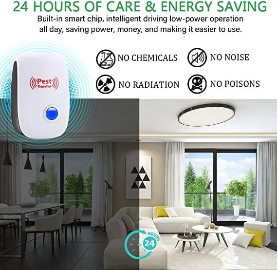🔥2025 Upgrated Pest Control Ultrasonic Repellent