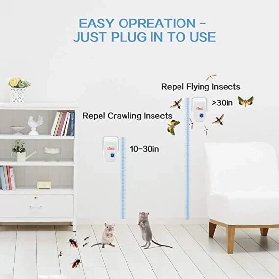 🔥2025 Upgrated Pest Control Ultrasonic Repellent