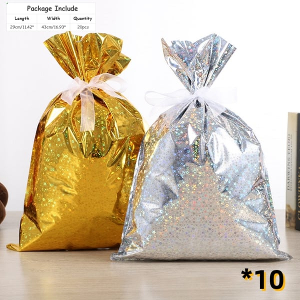 🎅Early Christmas Sale 49% OFF 🎁 Christmas Cheer Drawstring Gift Bags - 33-Pack