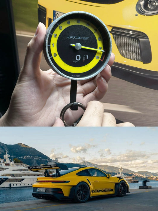🏎️🚗🚙Handcrafted Porsche 911 GT3 RS RPM Gauge Key Hook