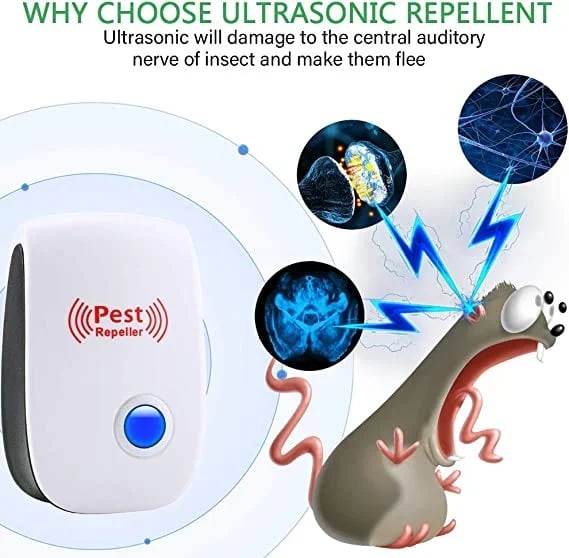 🔥2025 Upgrated Pest Control Ultrasonic Repellent