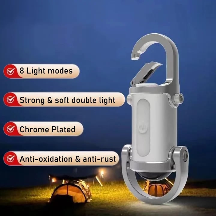 ❄️Winter Discount Frenzy Promotion-49% OFF-🔦Mini Keychain LED Flashlight - Fast Charging Bi-Directional Output Work Light with Emergency SOS