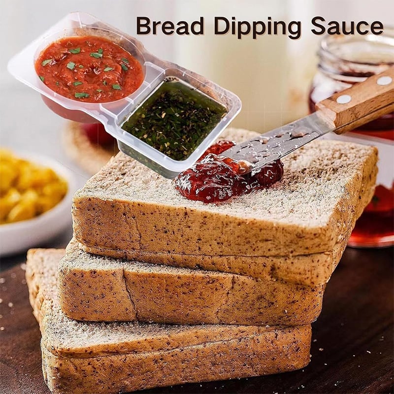 Double Compartment Condiment Containers
