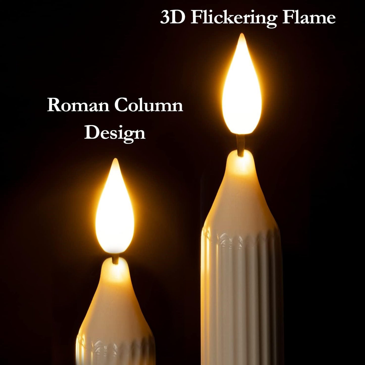 🎄CHRISTMAS ON SALE🔥Window flameless Led tapered candle dusk dawn
